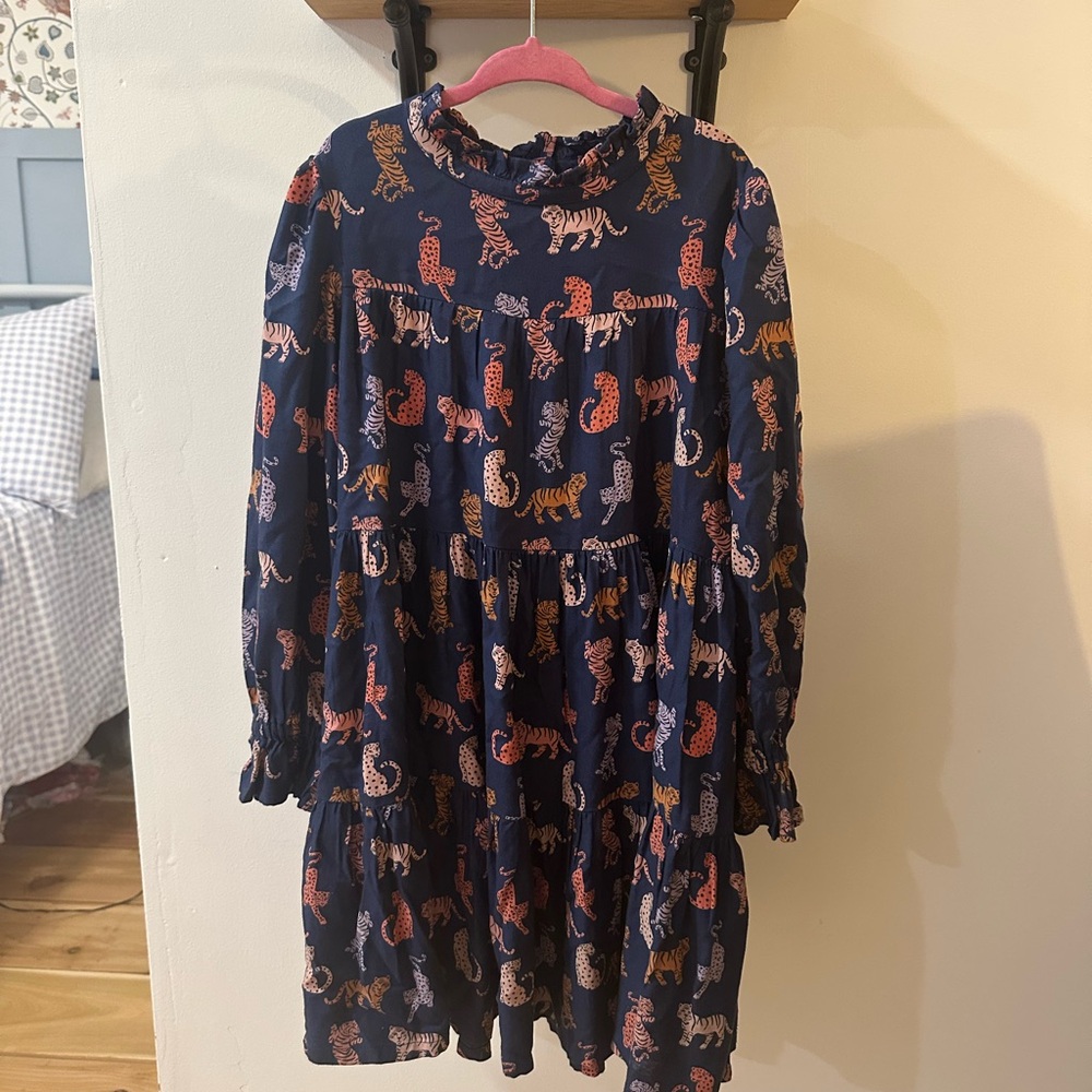 M&S Big Cat Print Dress